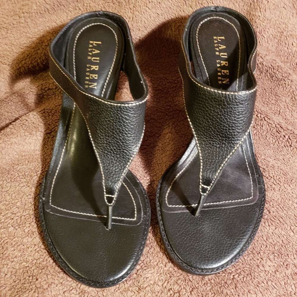 Ralph Lauren thong heels